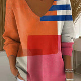 Beatrice | Exquisiter V-Ausschnitt Pullover in lebhaften Farben