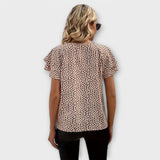 Emilia | Verführerische Bluse mit All-Over-Druck