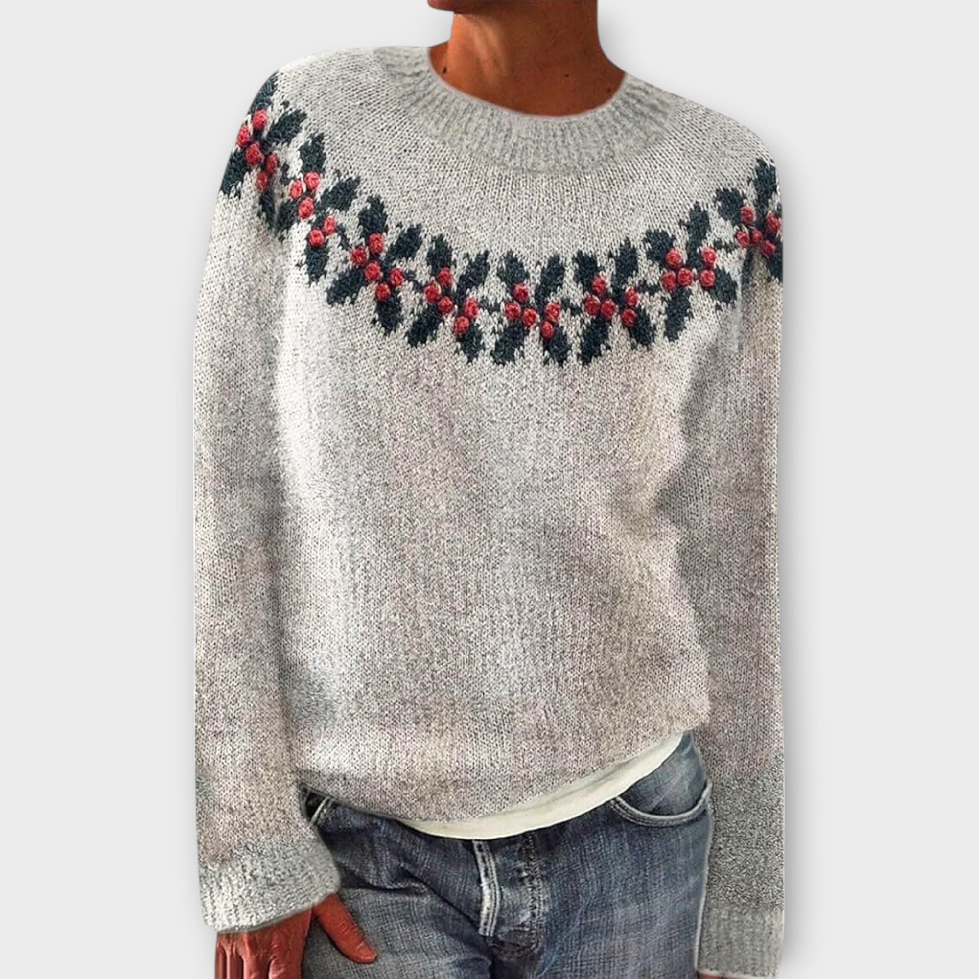 Simone | Eleganter Pullover für besinnliche Festtage