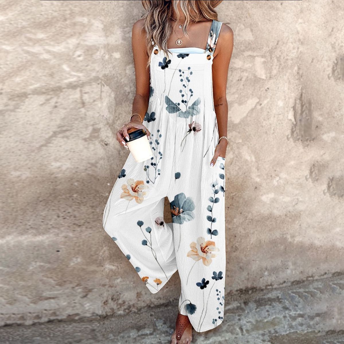 Isabelle | Exquisiter bedruckter Overall für mühelose Eleganz