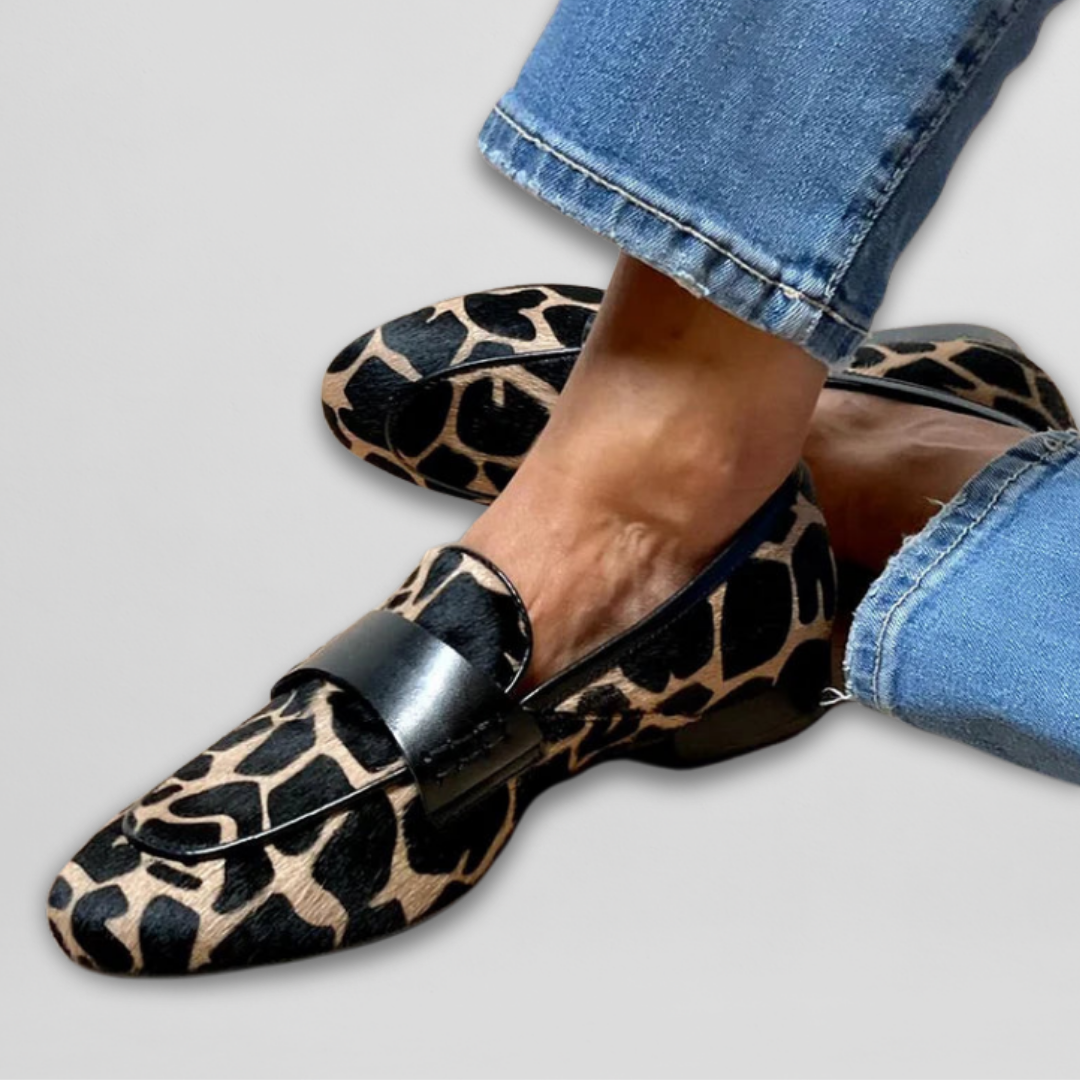 Karolina | Exquisite Orthopädische Mokassins im Leopardenmuster