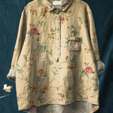 Poppée | Zeitgenössische Blusen mit Vintage-Blumenmuster