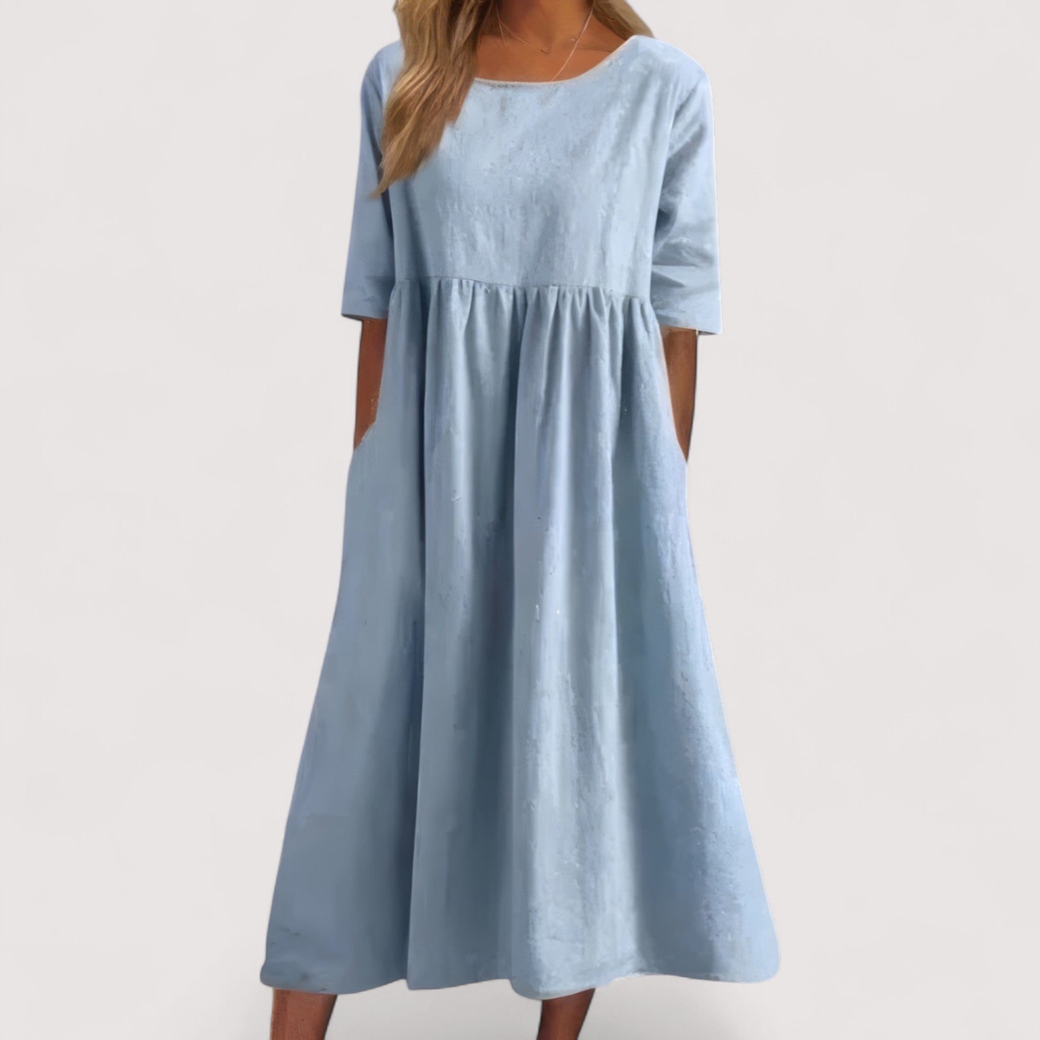 Selina | Elegantes Baumwollkleid für zeitlose Anlässe