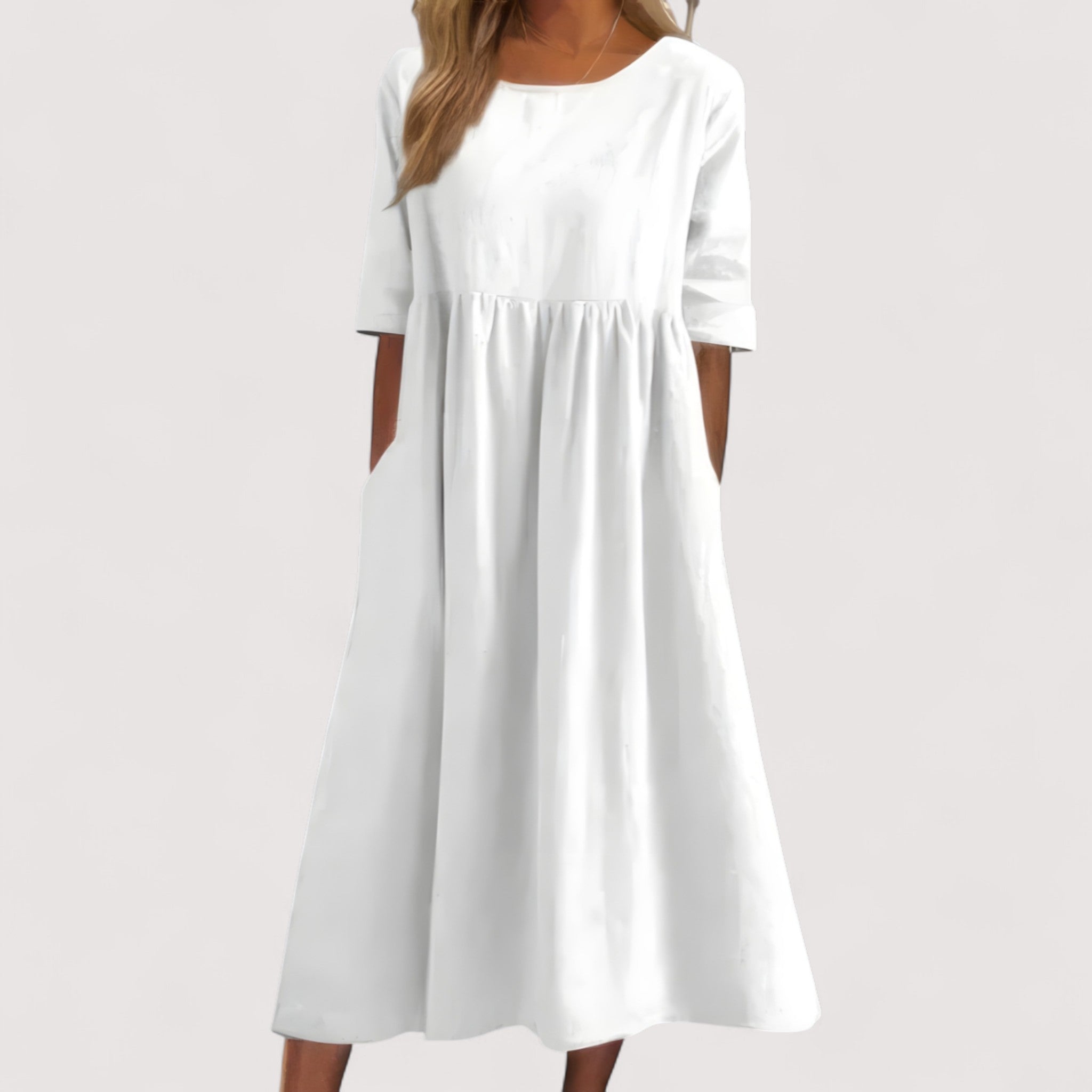 Selina | Elegantes Baumwollkleid für zeitlose Anlässe