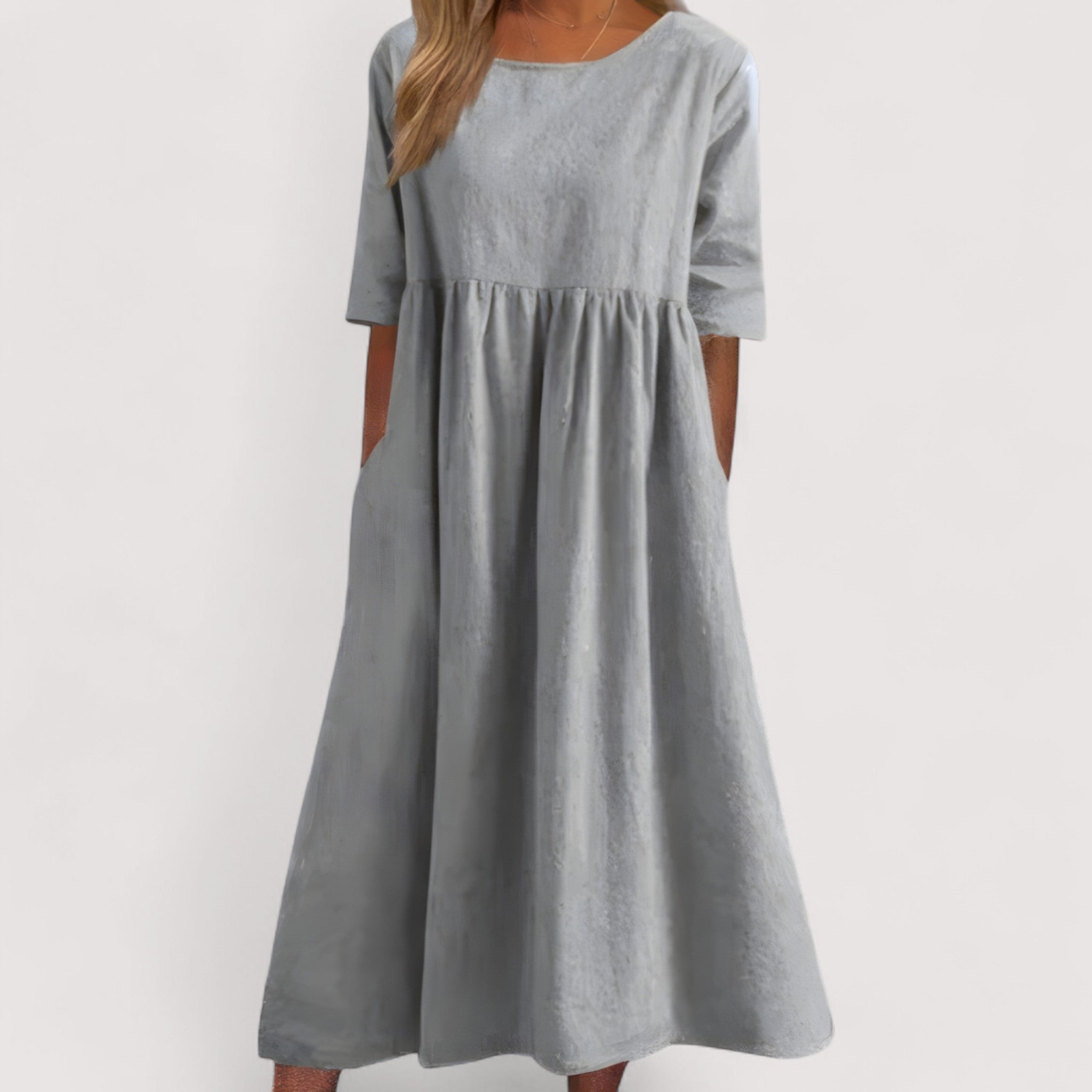 Selina | Elegantes Baumwollkleid für zeitlose Anlässe