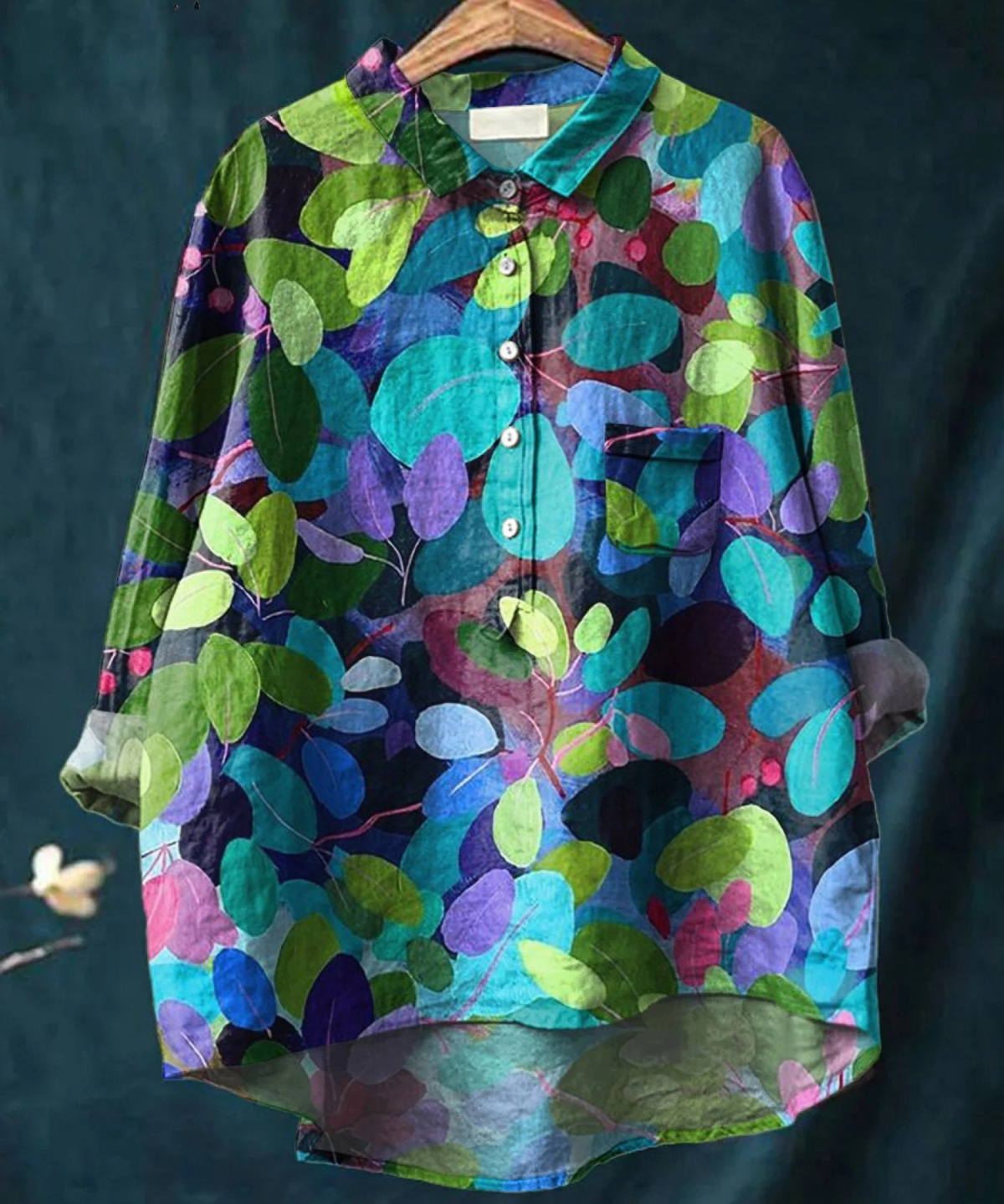 Gracia | Elegante Sommerbluse mit kunstvollem Druck