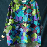 Gracia | Elegante Sommerbluse mit kunstvollem Druck