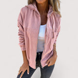 Marta | Luxuriöse Kapuzenjacke aus feinstem Cord