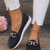 Elena | Flache Loafer mit edler Schnalle
