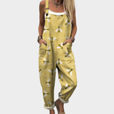 Isolde | Eleganz in jedem Stich: Bequemer bedruckter Overall aus feinstem Stoff