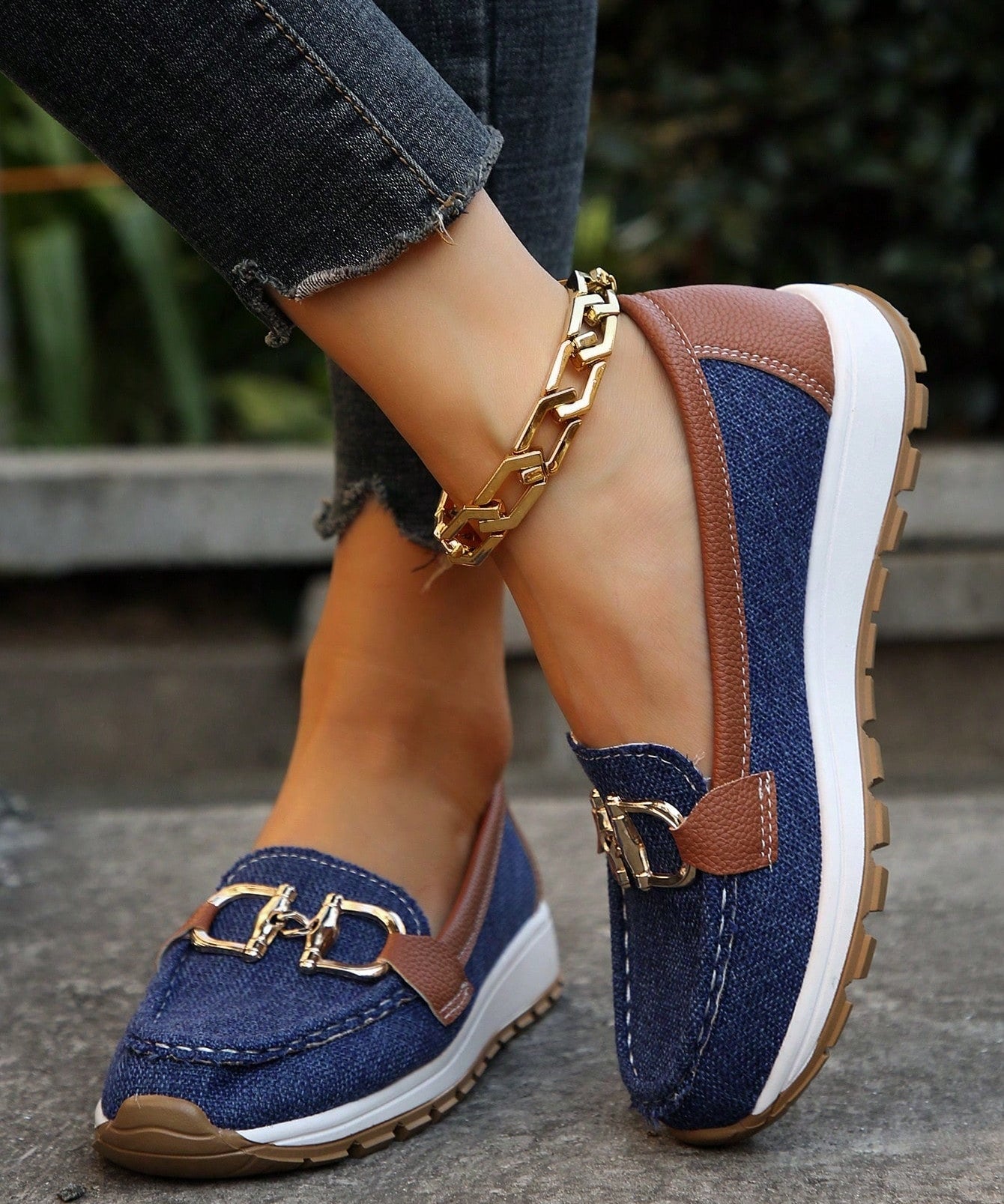 Elena | Flache Loafer mit edler Schnalle
