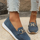 Elena | Flache Loafer mit edler Schnalle