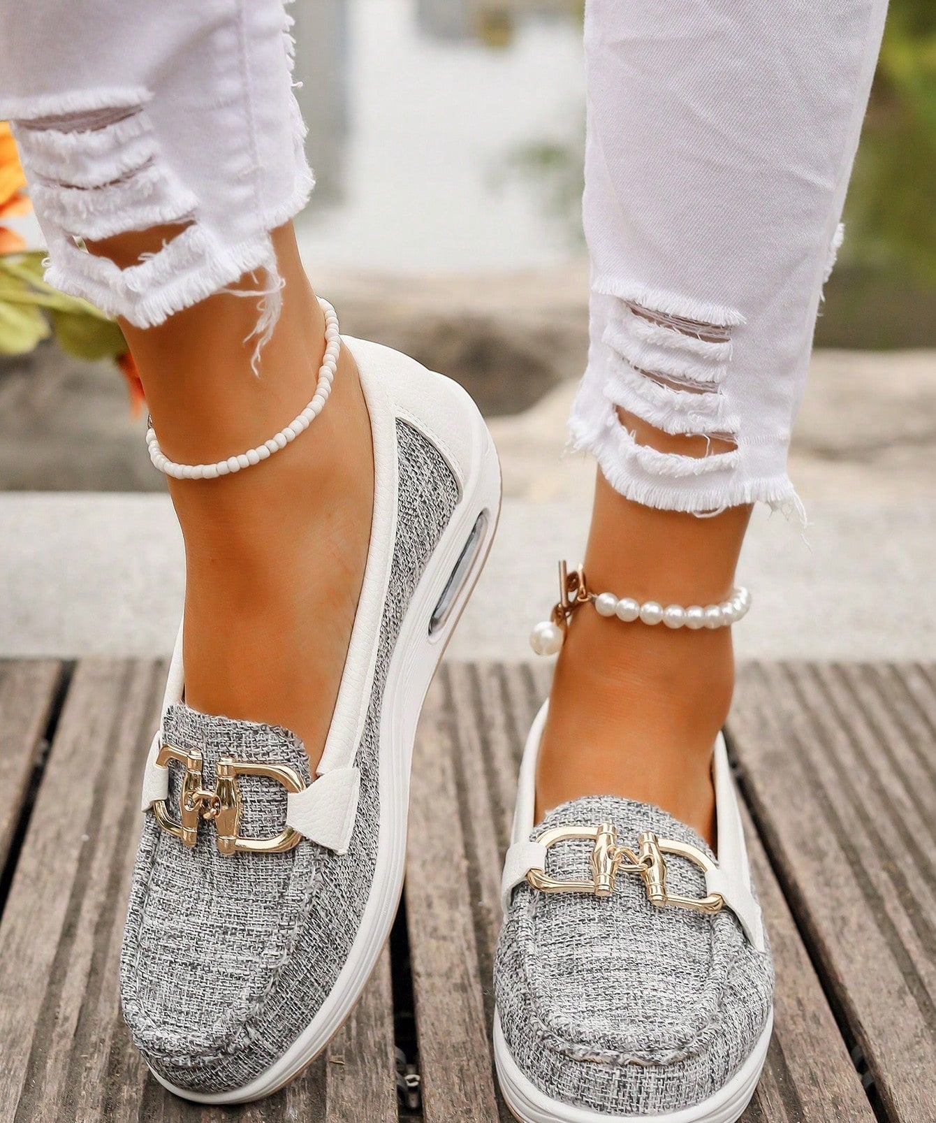 Elena | Flache Loafer mit edler Schnalle