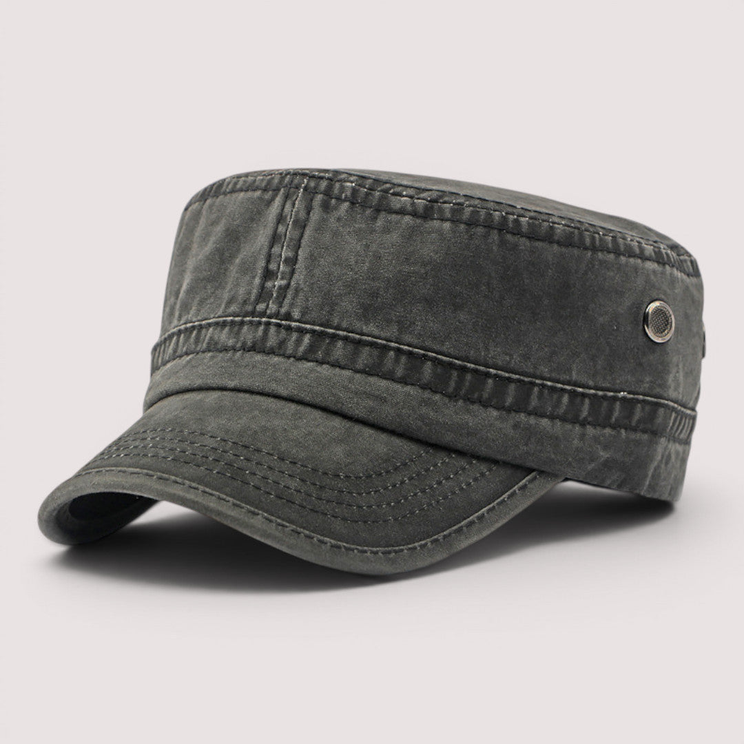 Matteo | Robuste Military Cap im Vintage-Stil