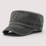 Matteo | Robuste Military Cap im Vintage-Stil