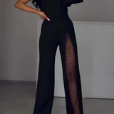 Ines | Eleganter Jumpsuit mit fließendem Hosenstil