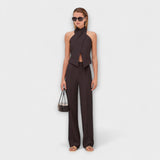 Julianna | Edles Crisscross-Haltertop für zeitlose Eleganz