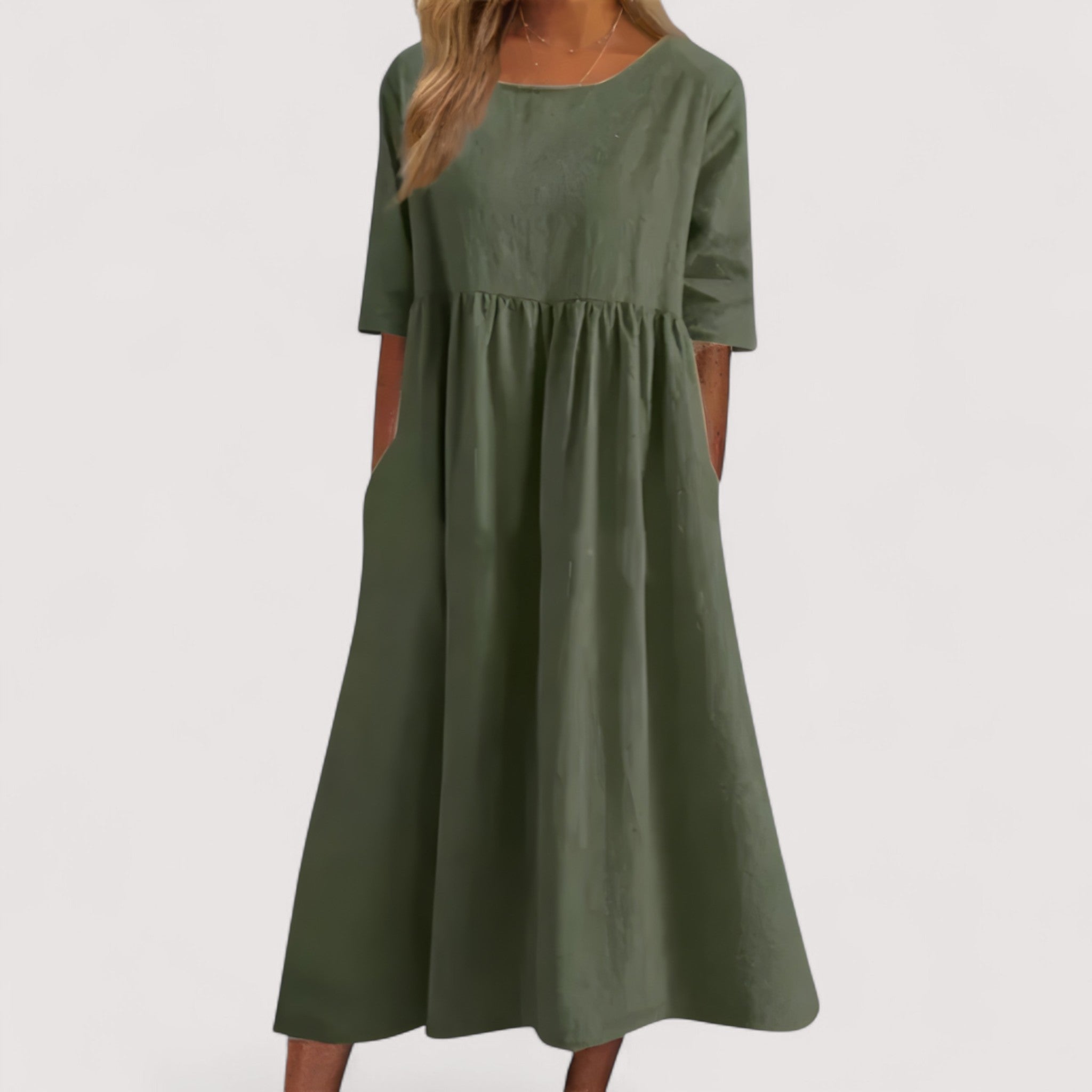 Selina | Elegantes Baumwollkleid für zeitlose Anlässe
