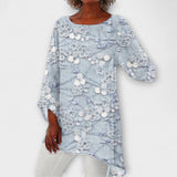 Isolde | Elegante Bluse mit exquisitem floralem Kristalldruck