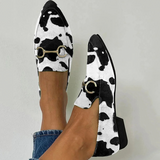 Diana | Elegante Loafers mit Druck und luxuriösem Schnallendetail