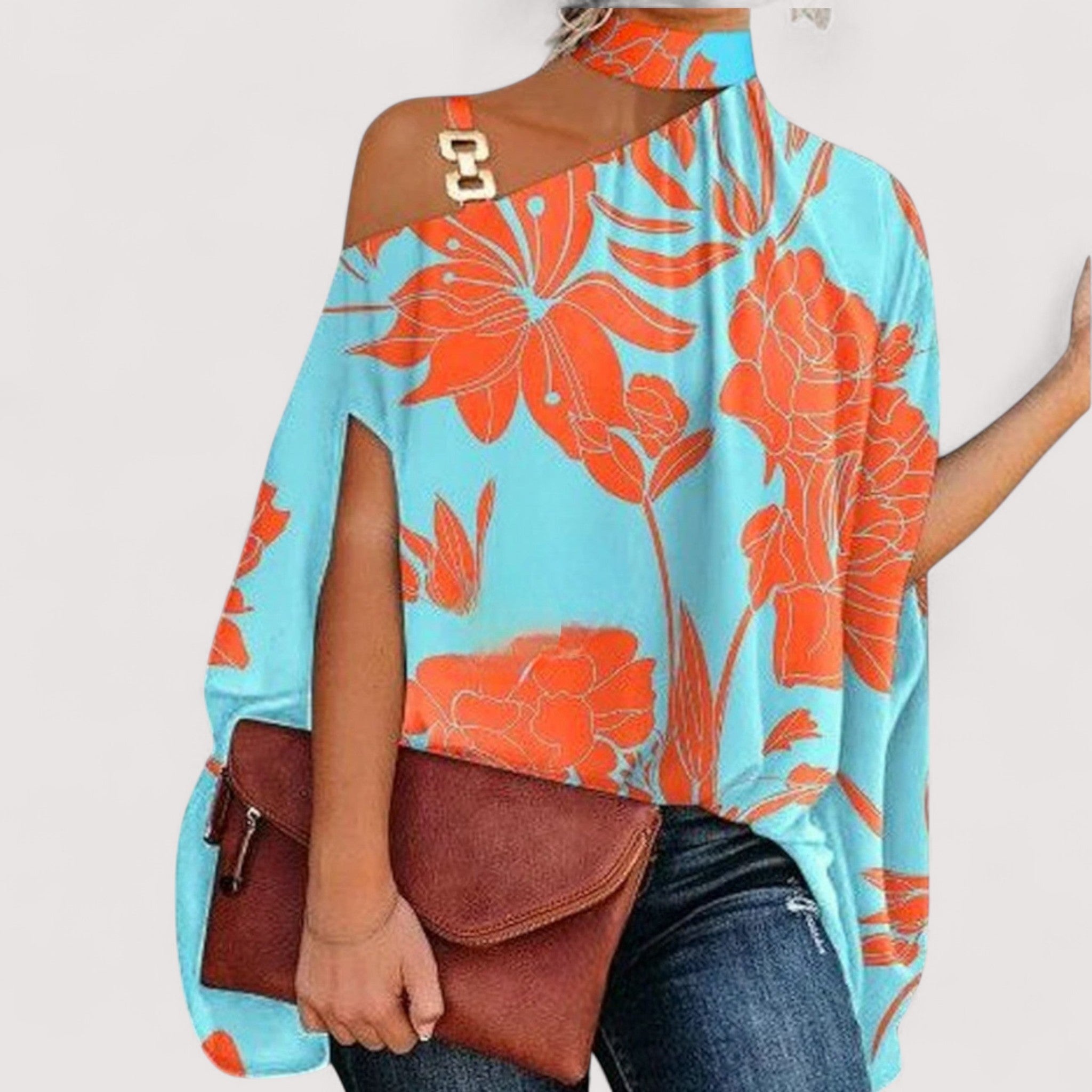 Diala | Elegante schulterfreie Bluse aus erlesenen Stoffen