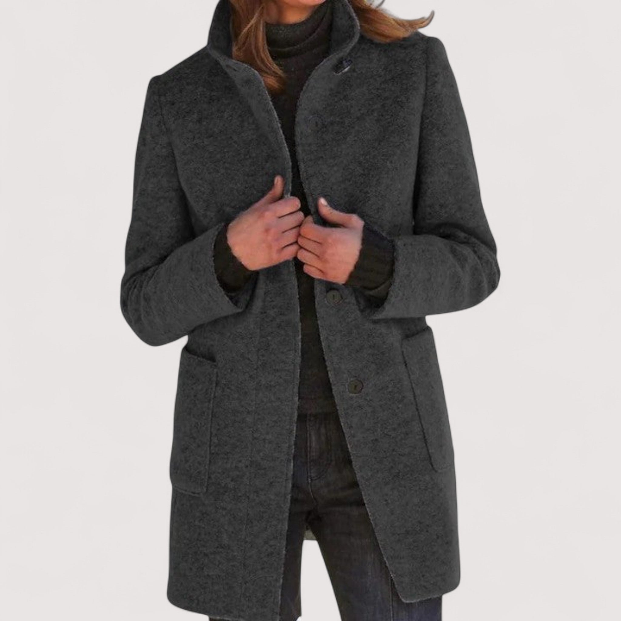 Amina | Eleganter Wollmix-Mantel für zeitlose Sophistication