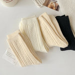 Aude | Wollsocken mit Zopfmuster