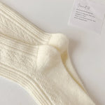 Aude | Wollsocken mit Zopfmuster