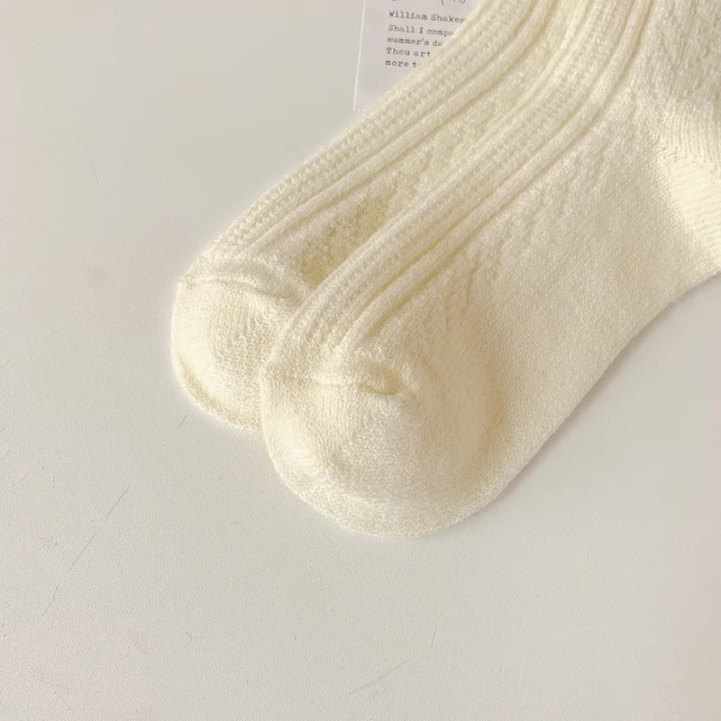 Aude | Wollsocken mit Zopfmuster