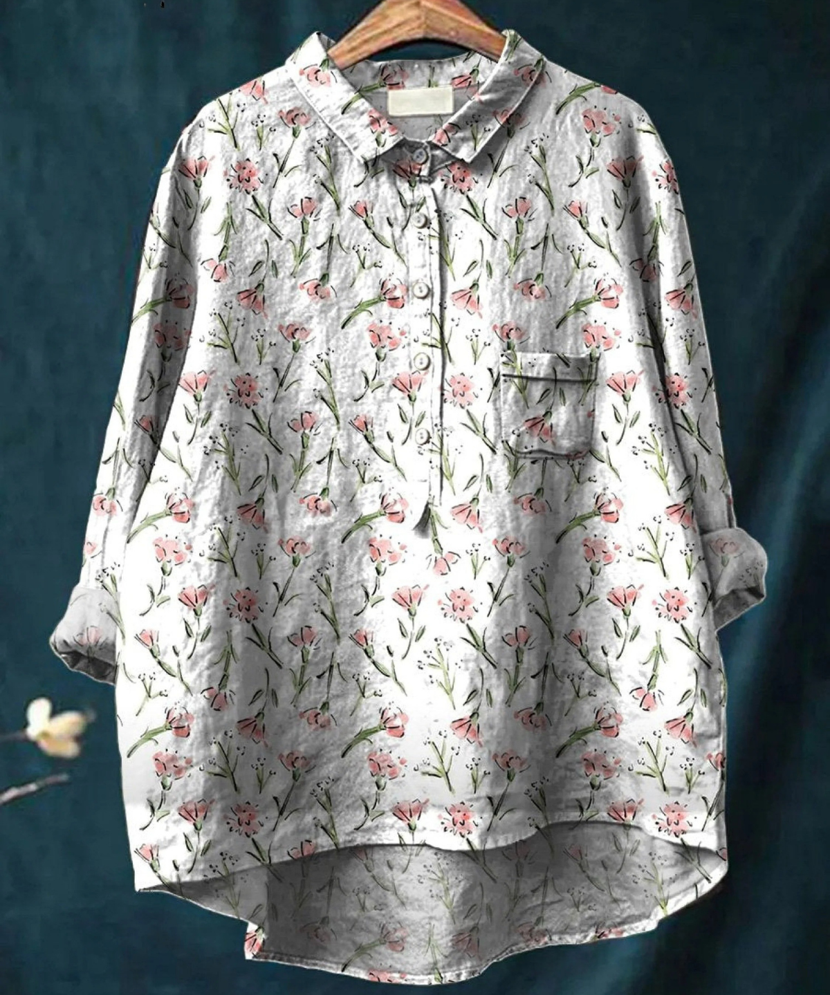 Rubina | Elegante Bluse mit floralen Akzenten