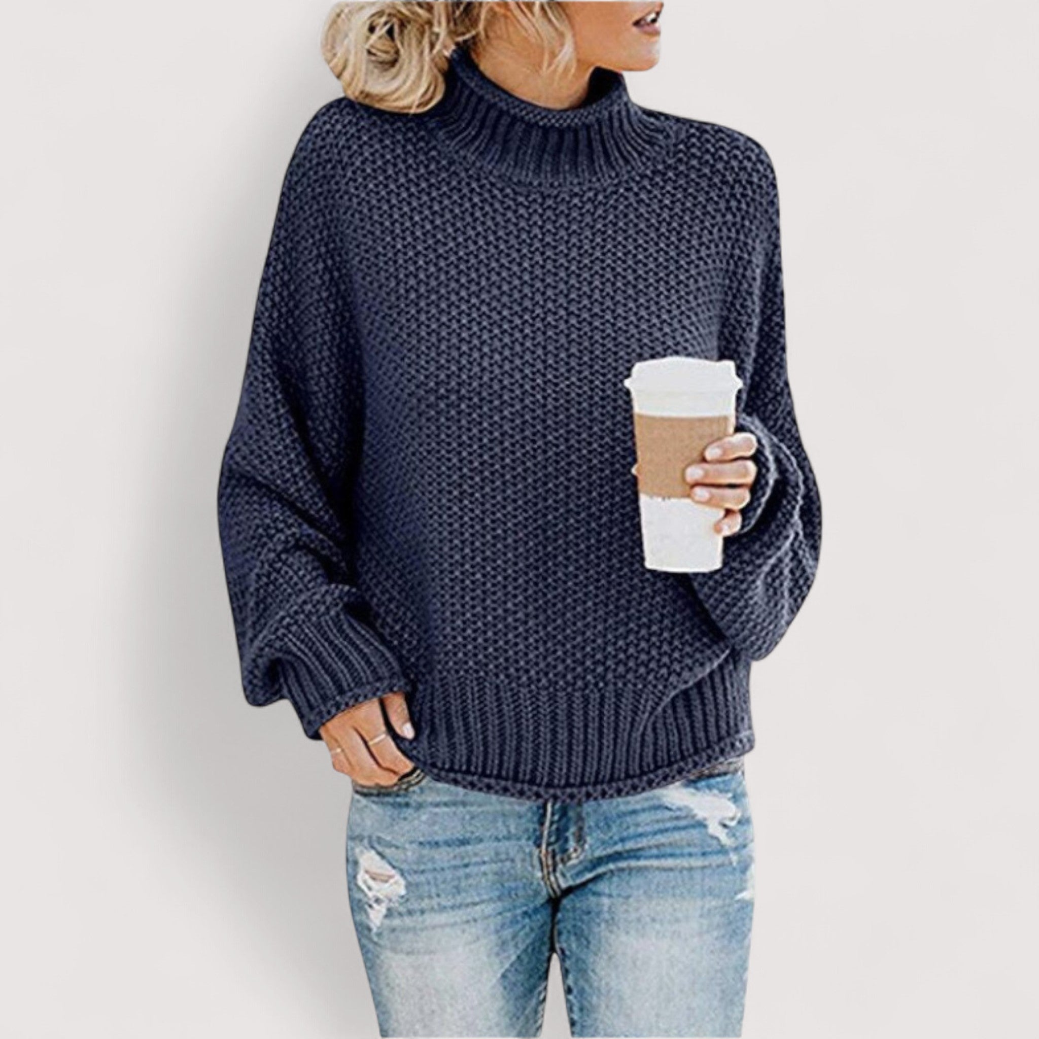 Beatrix | Luxuriöser Pullover mit elegantem Hohem Kragen