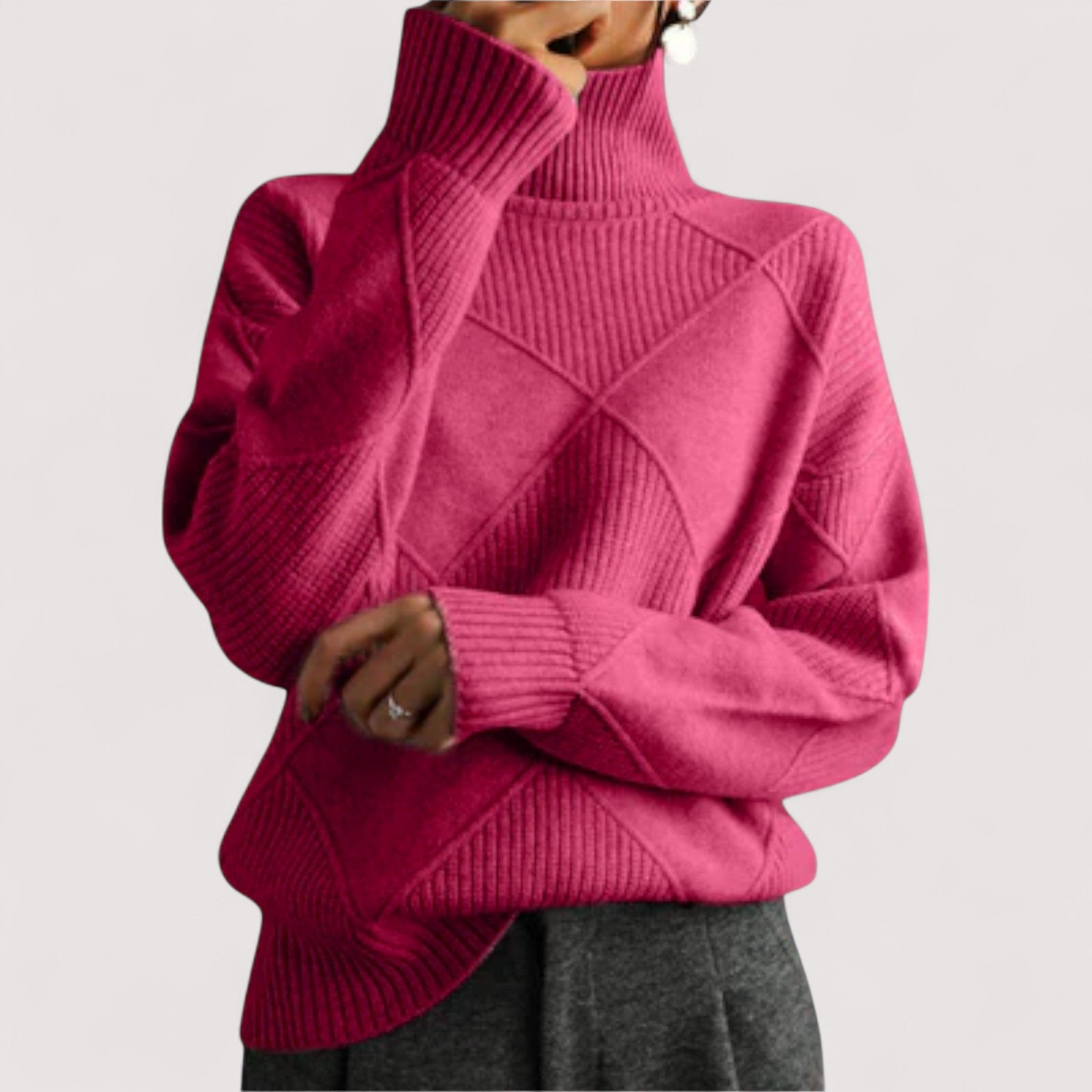 Leina | Eleganter Rollkragenpullover aus feinstem Cashmere