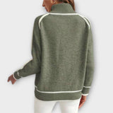 Christina | Opulenter olivgrüner Cashmere-Pullover