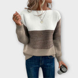 Aurora | Exquisiter Pullover im eleganten Patchwork-Design in edlen Farben