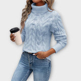 Amelia | Raffinierter Rollkragenpullover aus edlem Strick