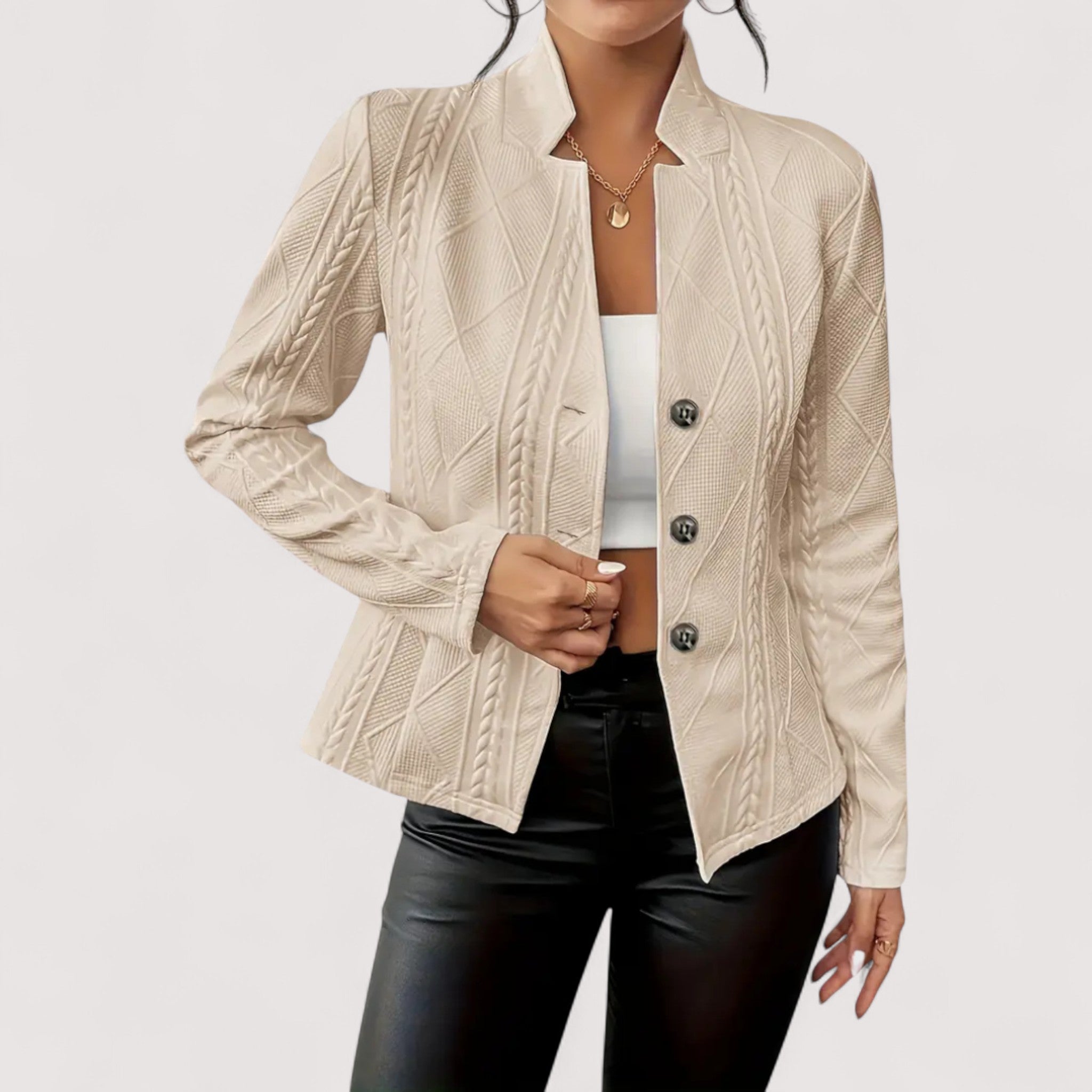Nessa | Exquisiter Blazer aus feinstem Wollmix