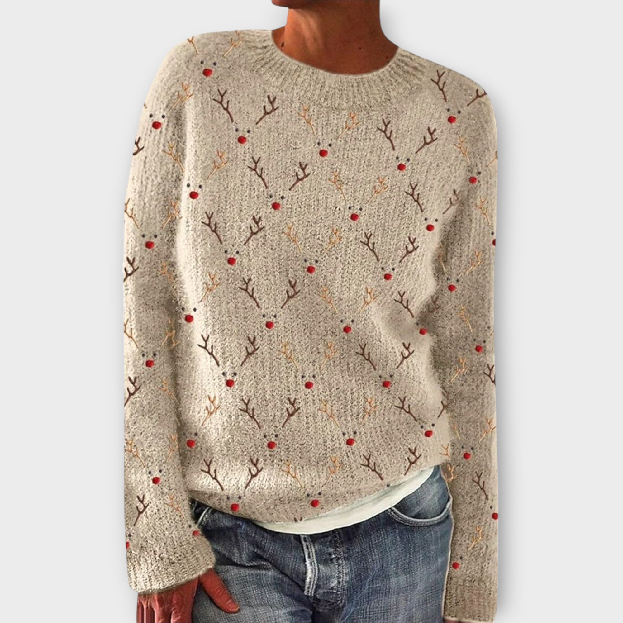 Simone | Eleganter Pullover für besinnliche Festtage