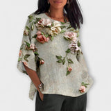 Amelia | Exquisites Top mit bezauberndem Blumendruck
