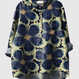 Isabella | Elegante Vintage-Blumenprint-Hemdbluse