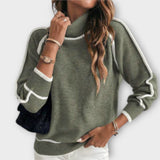 Christina | Opulenter olivgrüner Cashmere-Pullover