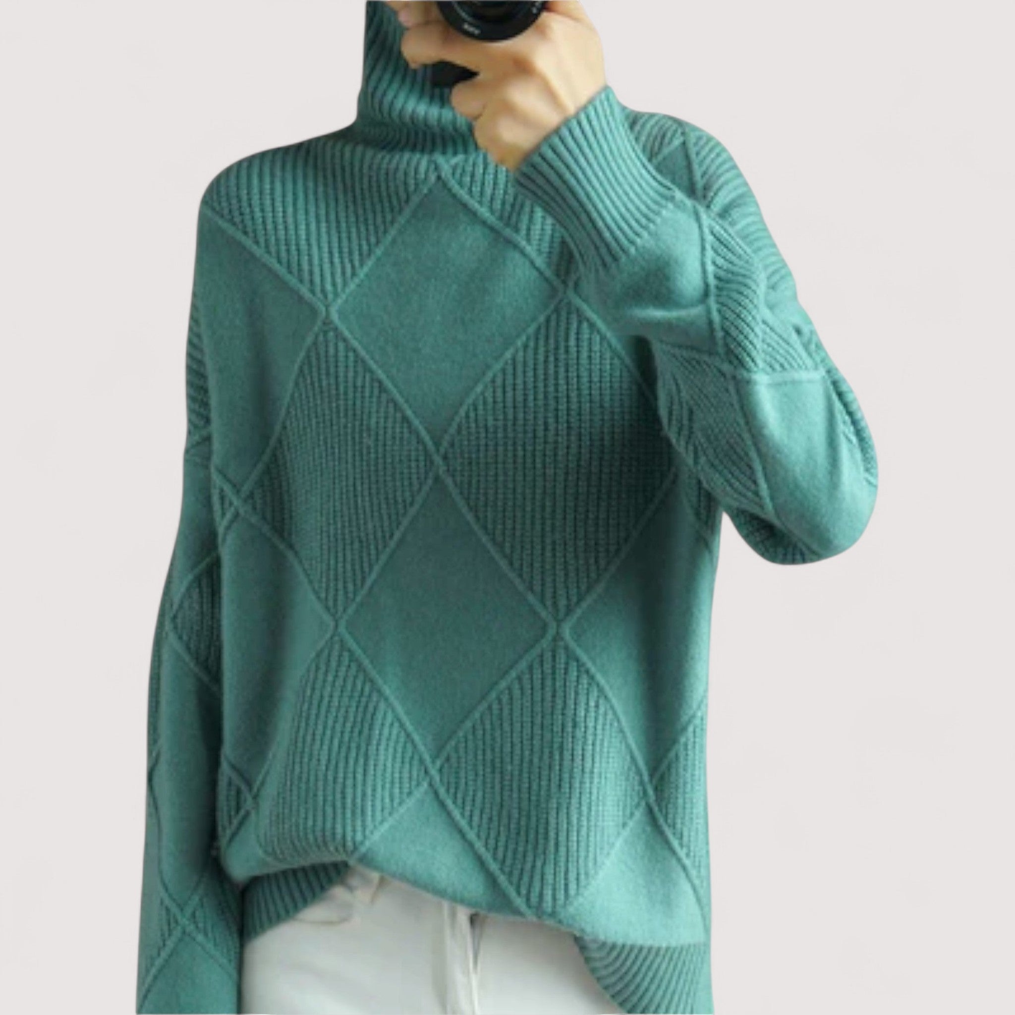 Leina | Eleganter Rollkragenpullover aus feinstem Cashmere