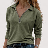 Sandrine | Eleganter Top mit exquisitem Reißverschluss-Detail
