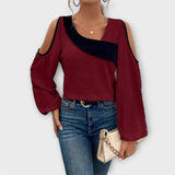 Sofia | Elegante Bluse mit exquisitem quadratischen Ausschnitt
