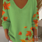 Beatrice | Eleganter V-Ausschnitt Pullover in lebendigen Farben