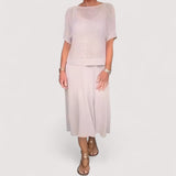Claudia | Elegantes Sommerkleid mit exquisitem Strickoberteil