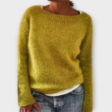 Regina | Eleganter, einfarbiger Strickpullover für anspruchsvolle Eleganz