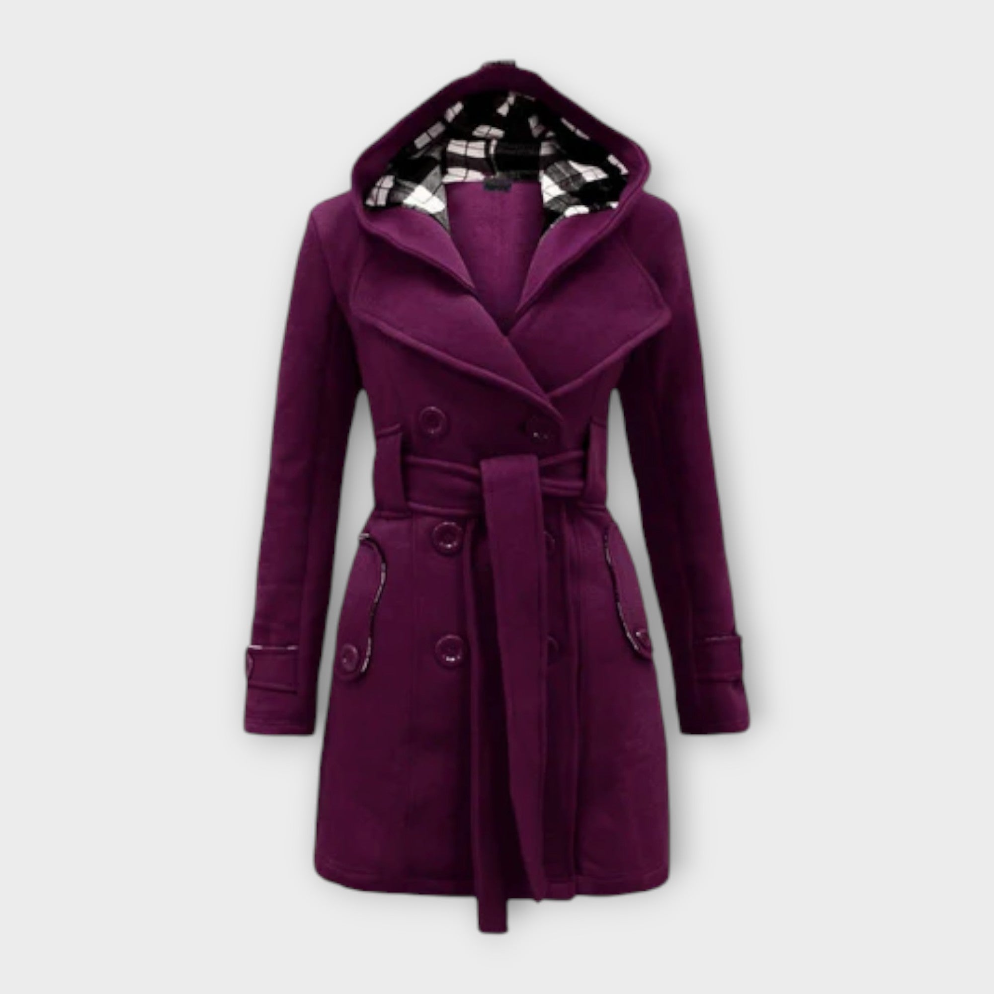 Evelyn | Eleganter Wintermantel aus luxuriösem Kaschmir