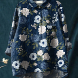 Lydia | Elegante Damenbluse mit floralen Kunstdrucken