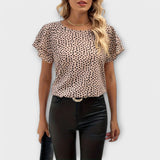 Emilia | Verführerische Bluse mit All-Over-Druck
