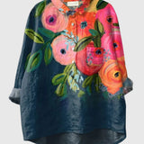 Charlotte | Elegante Blusen mit floralen Kunstmotiven